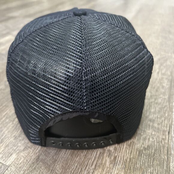 Little League Umpire Hat Snapback Navy Vintage Made in USA Rare Mesh Foam Cap - Picture 3 of 8